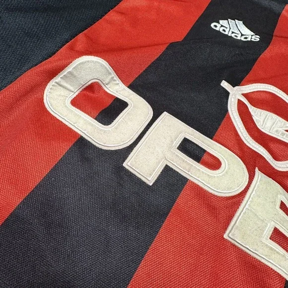 Vintage Mens‎ adidas AC Milan Home football shirt Soccer Jersey 2000 Size XL